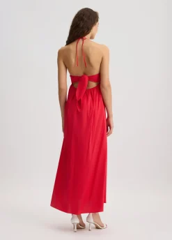 Liu Jo Robe longue en coton|Femme Mode Plage|Robes