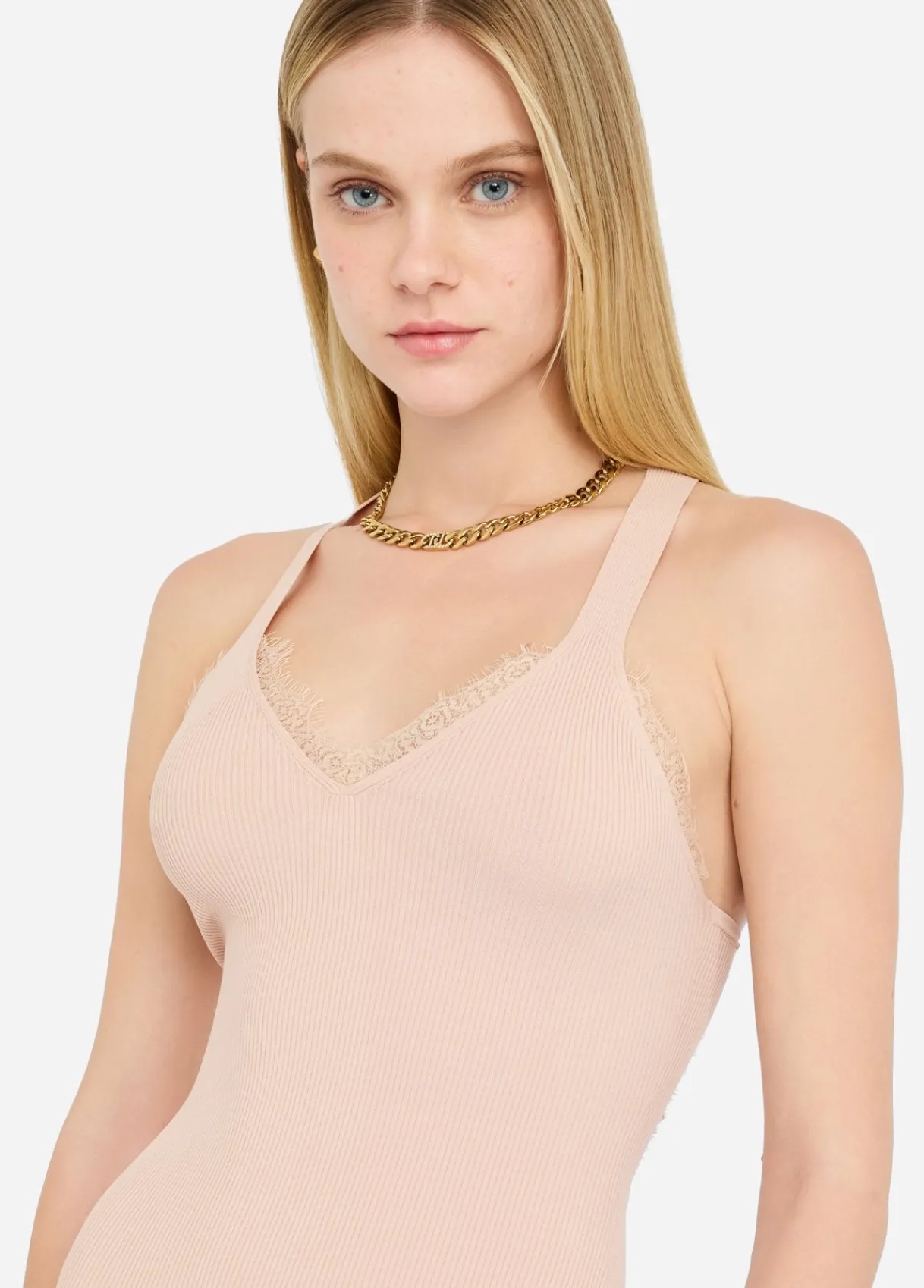 Liu Jo Robe longue en maille|Femme Mailles|Robes