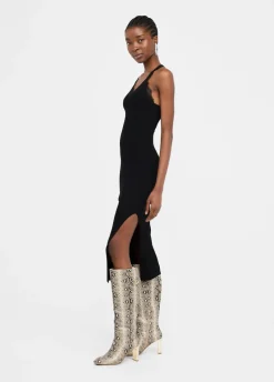 Liu Jo Robe longue en maille|Femme Mailles|Robes