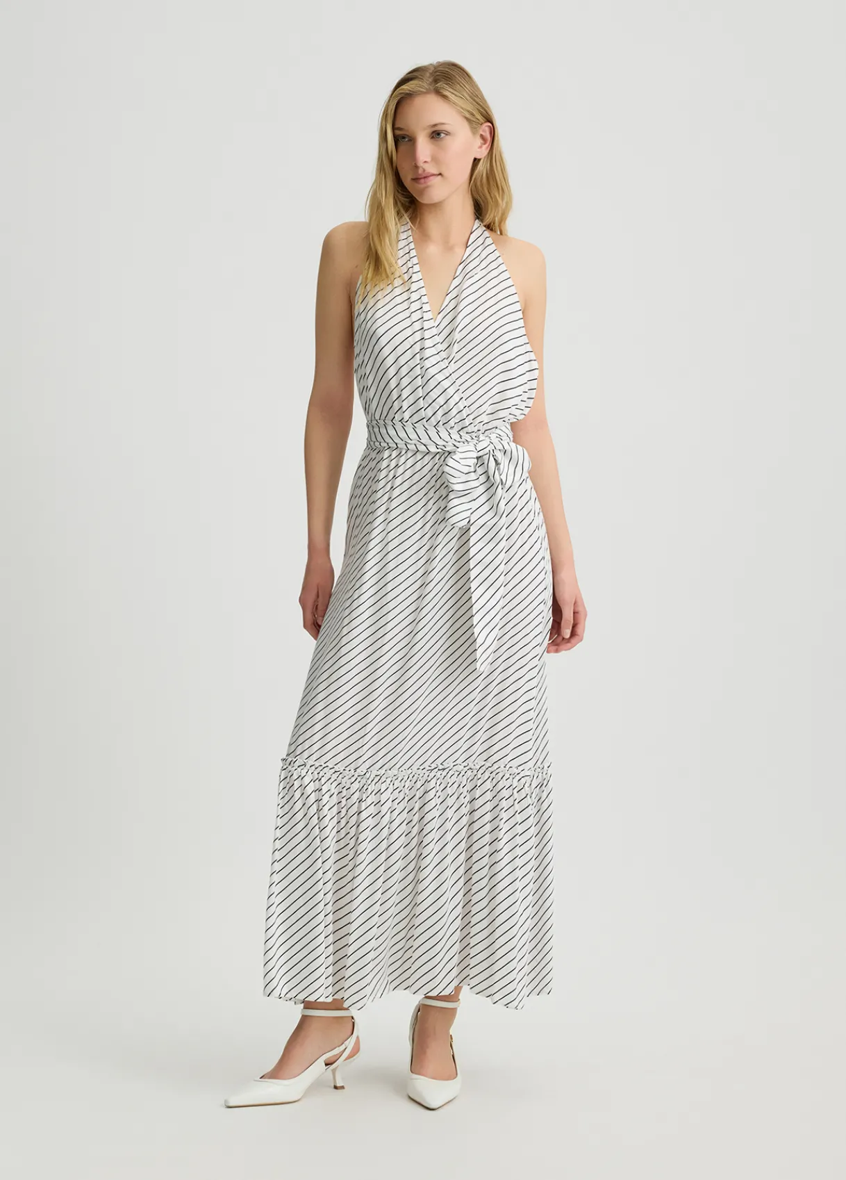 Liu Jo Robe longue rayée|Femme Mode Plage|Robes