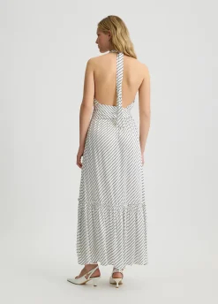 Liu Jo Robe longue rayée|Femme Mode Plage|Robes
