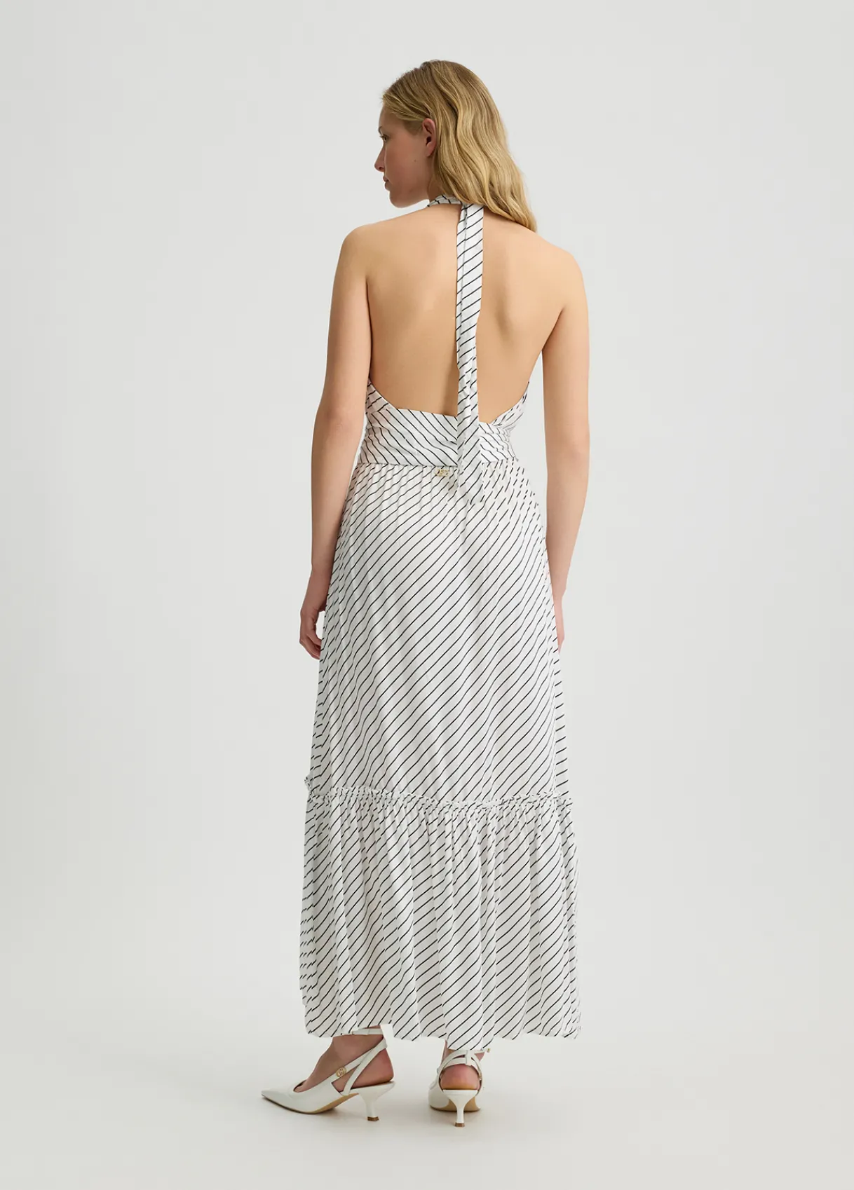 Liu Jo Robe longue rayée|Femme Mode Plage|Robes