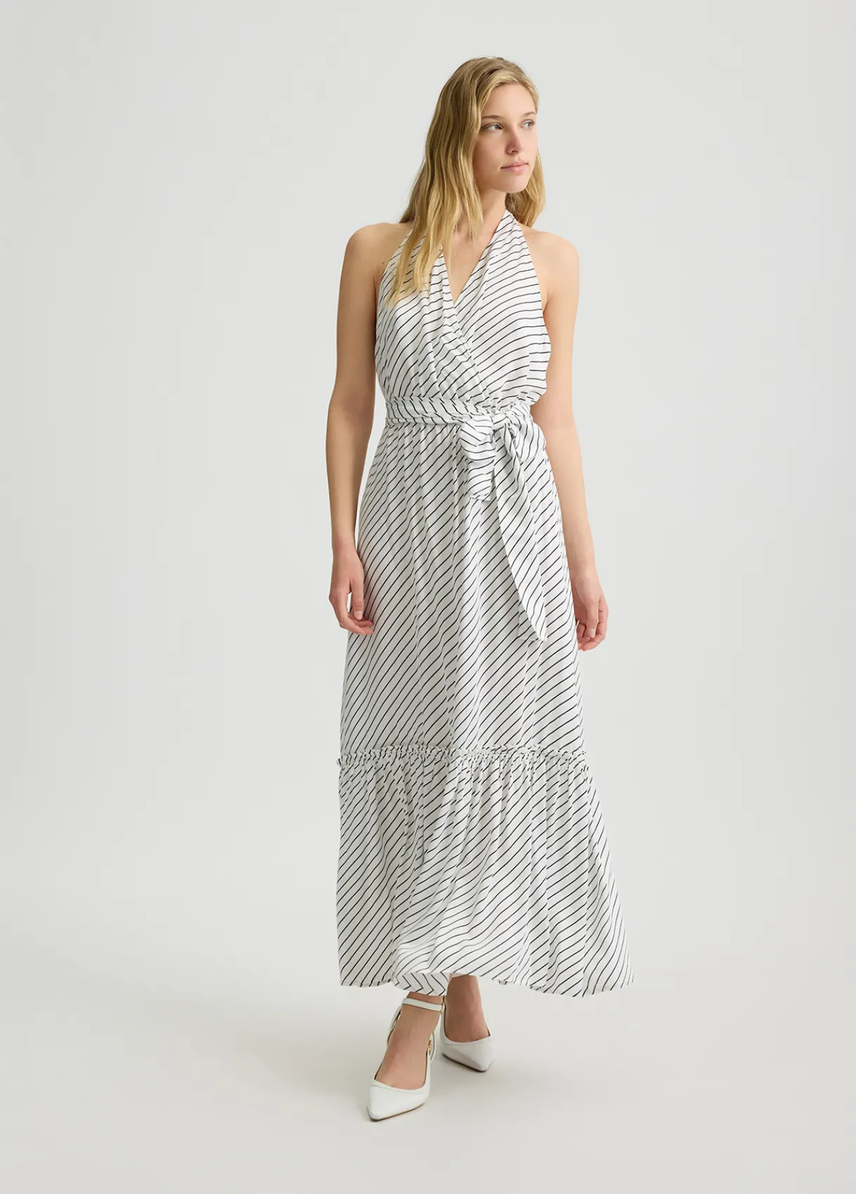 Liu Jo Robe longue rayée|Femme Mode Plage|Robes