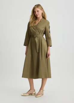 Liu Jo Robe midi en popeline|Femme Robes