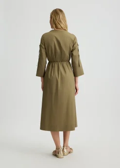 Liu Jo Robe midi en popeline|Femme Robes