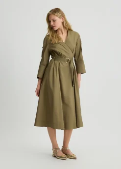 Liu Jo Robe midi en popeline|Femme Robes