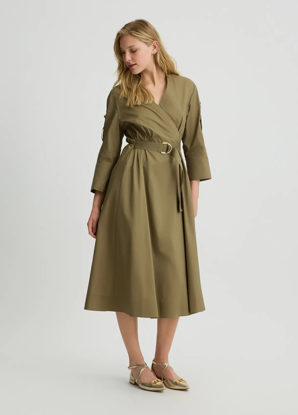 Liu Jo Robe midi en popeline|Femme Robes