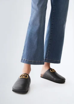 Liu Jo Sabots avec maxi logo|Femme Mocassins