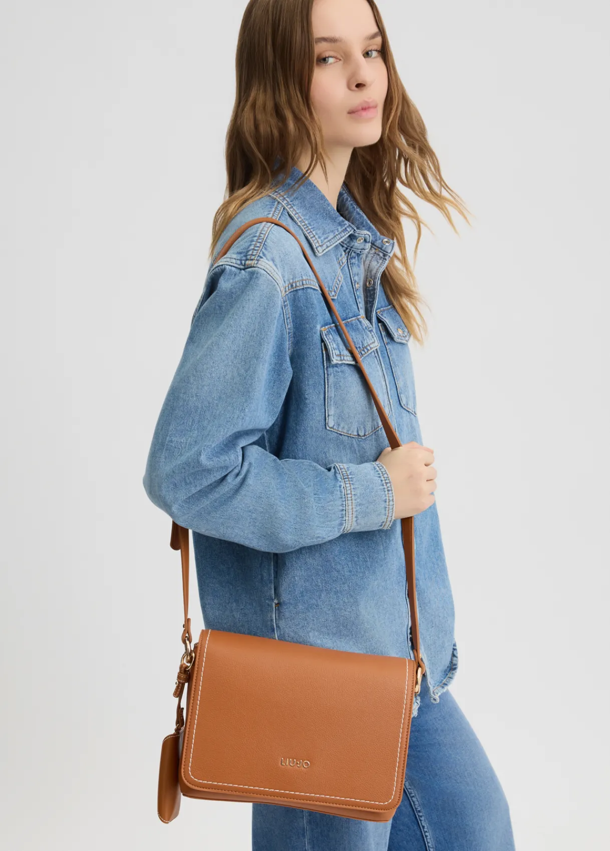 Liu Jo Sac à bandoulière format moyen avec pochette|Femme Sac Bandoulière