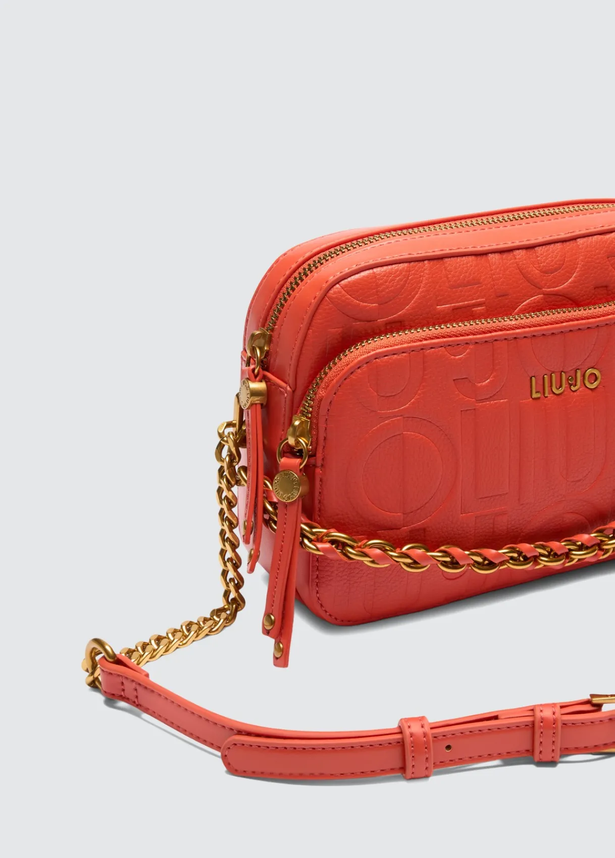 Liu Jo Sac à bandoulière format moyen avec chaîne décorative|Femme Sac Bandoulière