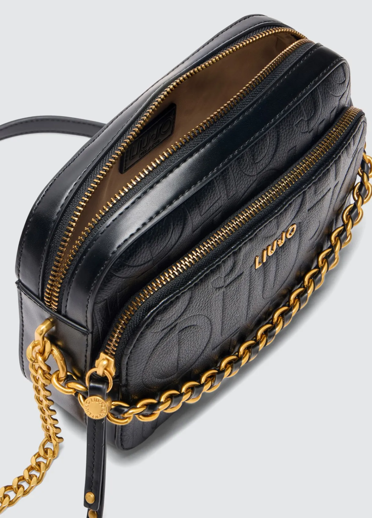 Liu Jo Sac à bandoulière format moyen avec chaîne décorative|Femme Sac Bandoulière