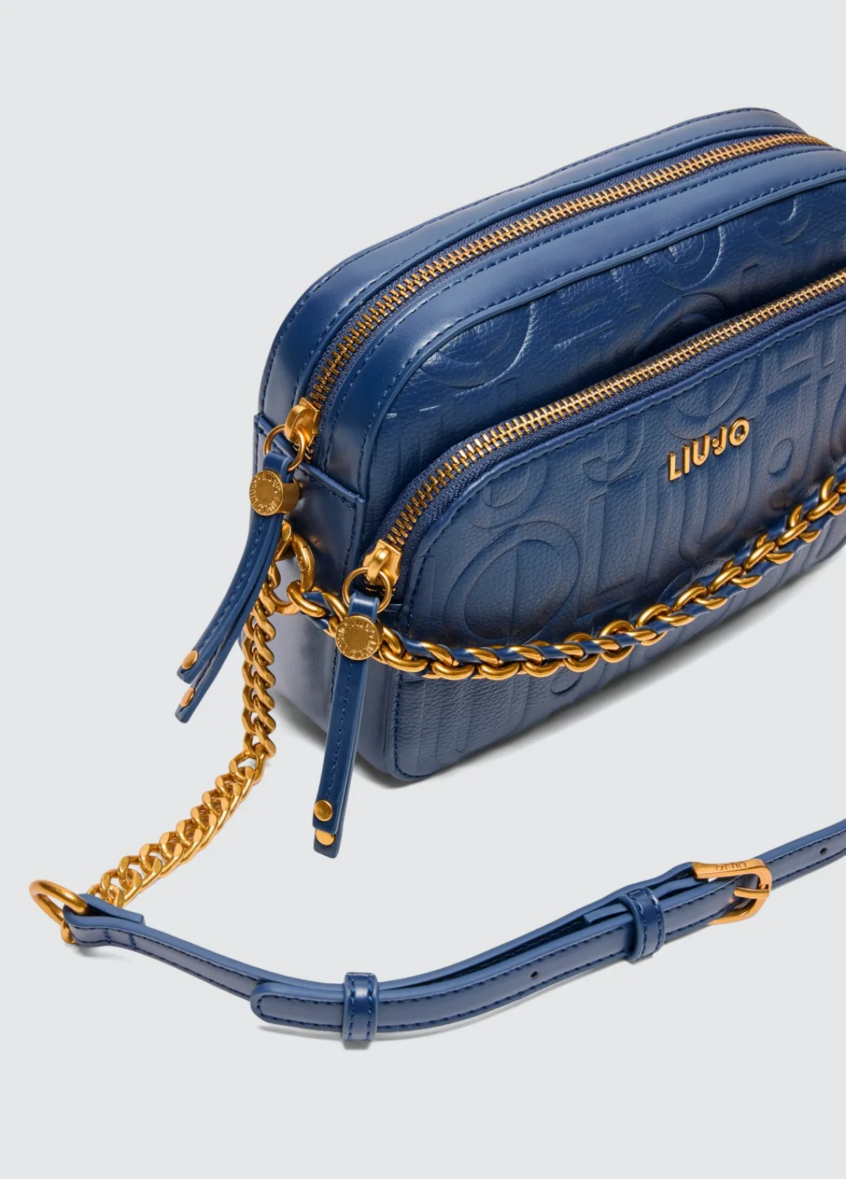 Liu Jo Sac à bandoulière format moyen avec chaîne décorative|Femme Sac Bandoulière