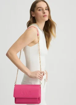 Liu Jo Sac à bandoulière format moyen avec chaîne|Femme Sac Bandoulière