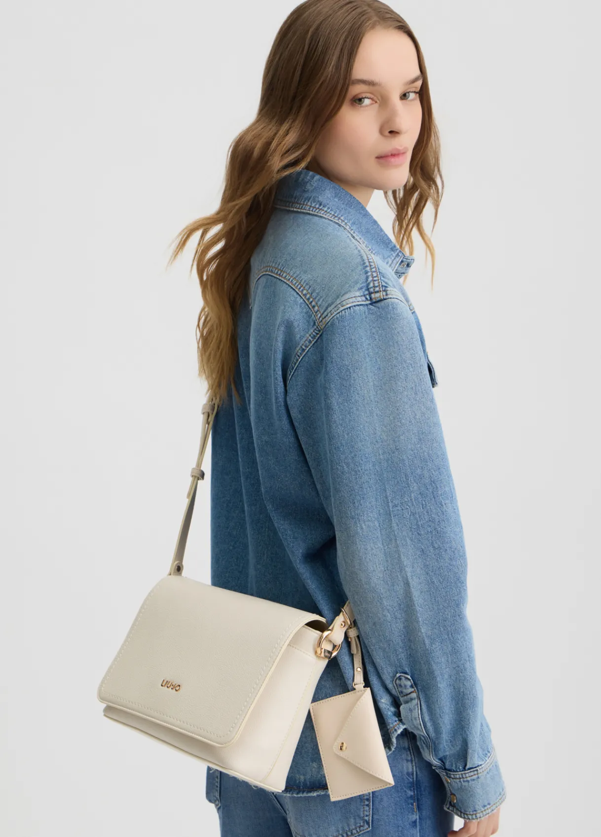 Liu Jo Sac à bandoulière format moyen avec pochette|Femme Sac Bandoulière