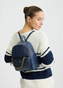 Liu Jo Sac à dos avec logo et chaîne|Femme Sac À Dos