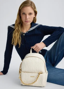 Liu Jo Sac à dos avec logo et chaîne|Femme Sac À Dos
