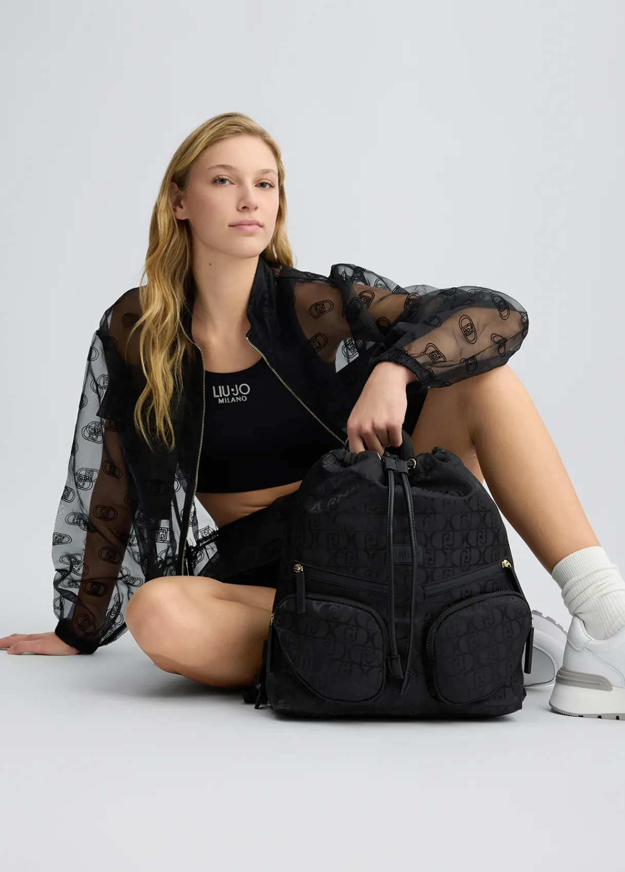 Liu Jo Sac à dos en nylon jacquard|Femme Sac À Dos
