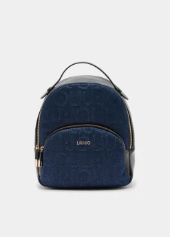 Liu Jo Sac à dos format moyen en toile denim|Femme Sac À Dos