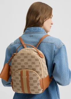 Liu Jo Sac à dos jacquard avec pochette|Femme Sac À Dos