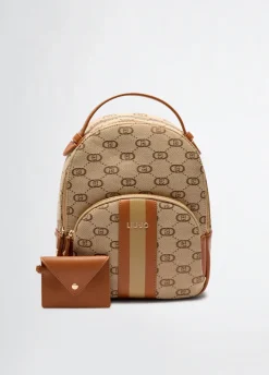Liu Jo Sac à dos jacquard avec pochette|Femme Sac À Dos