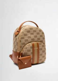 Liu Jo Sac à dos jacquard avec pochette|Femme Sac À Dos