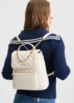 Liu Jo Sac à dos matelassé couleur crème|Femme Sac À Dos