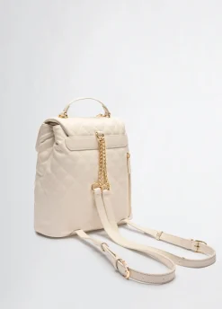 Liu Jo Sac à dos matelassé couleur crème|Femme Sac À Dos