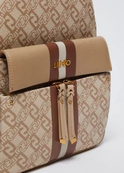 Liu Jo Sac à dos monogrammé avec charm|Femme Sac À Dos