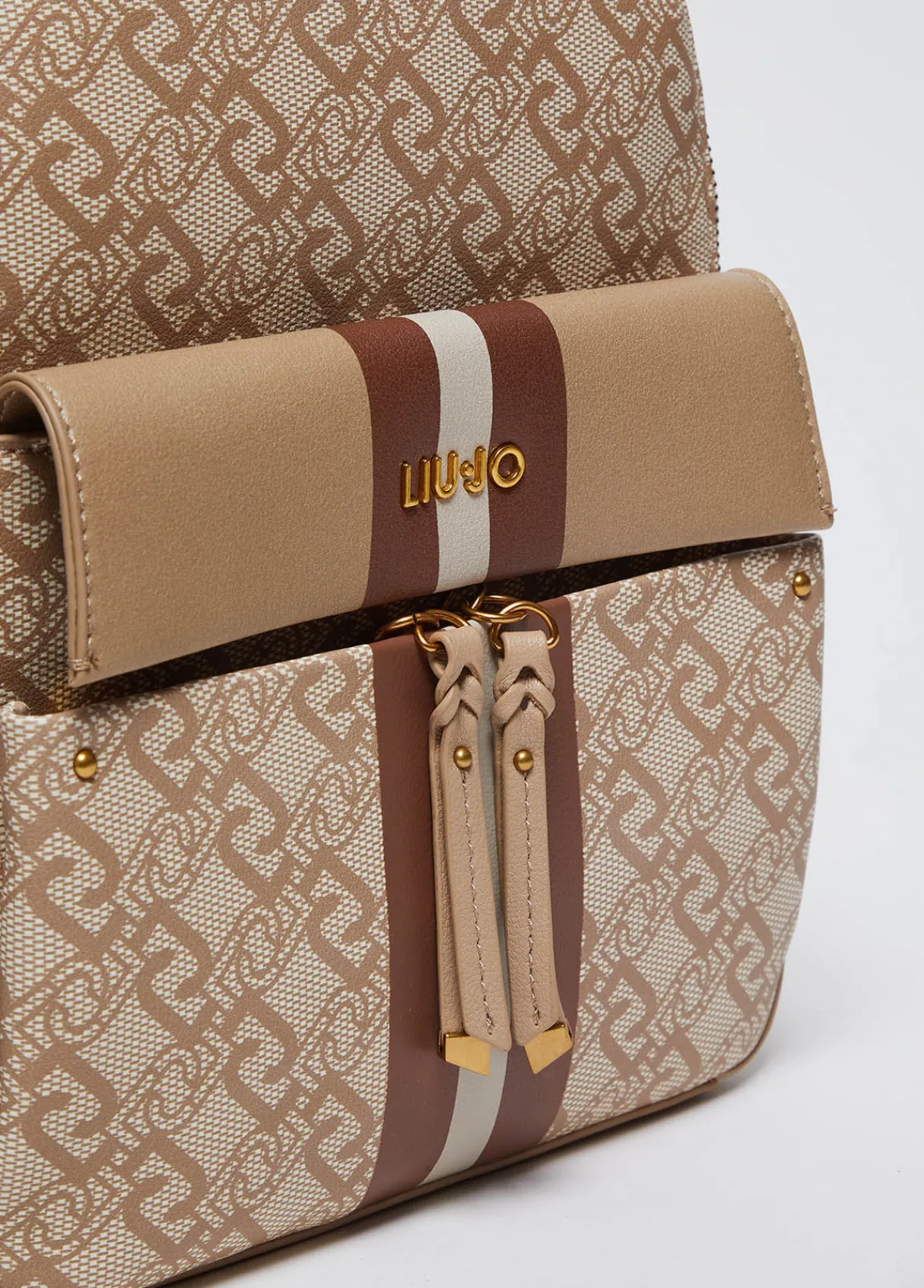 Liu Jo Sac à dos monogrammé avec charm|Femme Sac À Dos