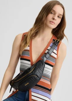 Liu Jo Sac banane foulonné avec logo|Femme Sacs Ceinture