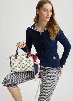 Liu Jo Sac bowling format moyen avec foulard|Femme Sac À Main