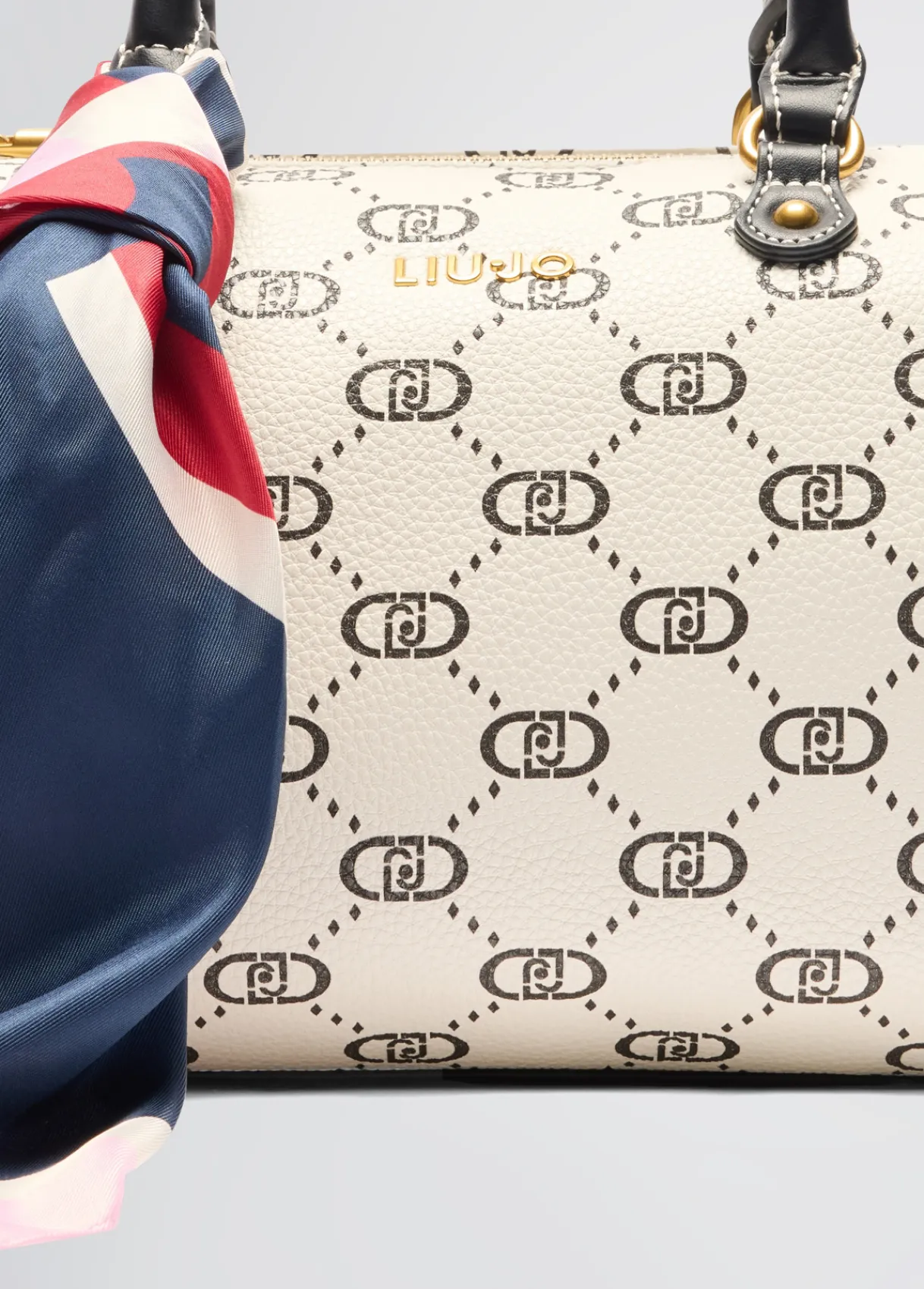 Liu Jo Sac bowling format moyen avec foulard|Femme Sac À Main