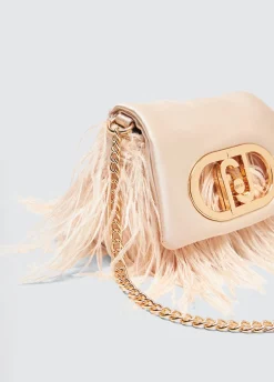 Liu Jo Sac format mini LaPuffy avec plumes|Femme Sac Bandoulière|Lapuffy