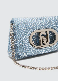 Liu Jo Sac format mini LaPuffy en denim|Femme Sac Bandoulière|Lapuffy