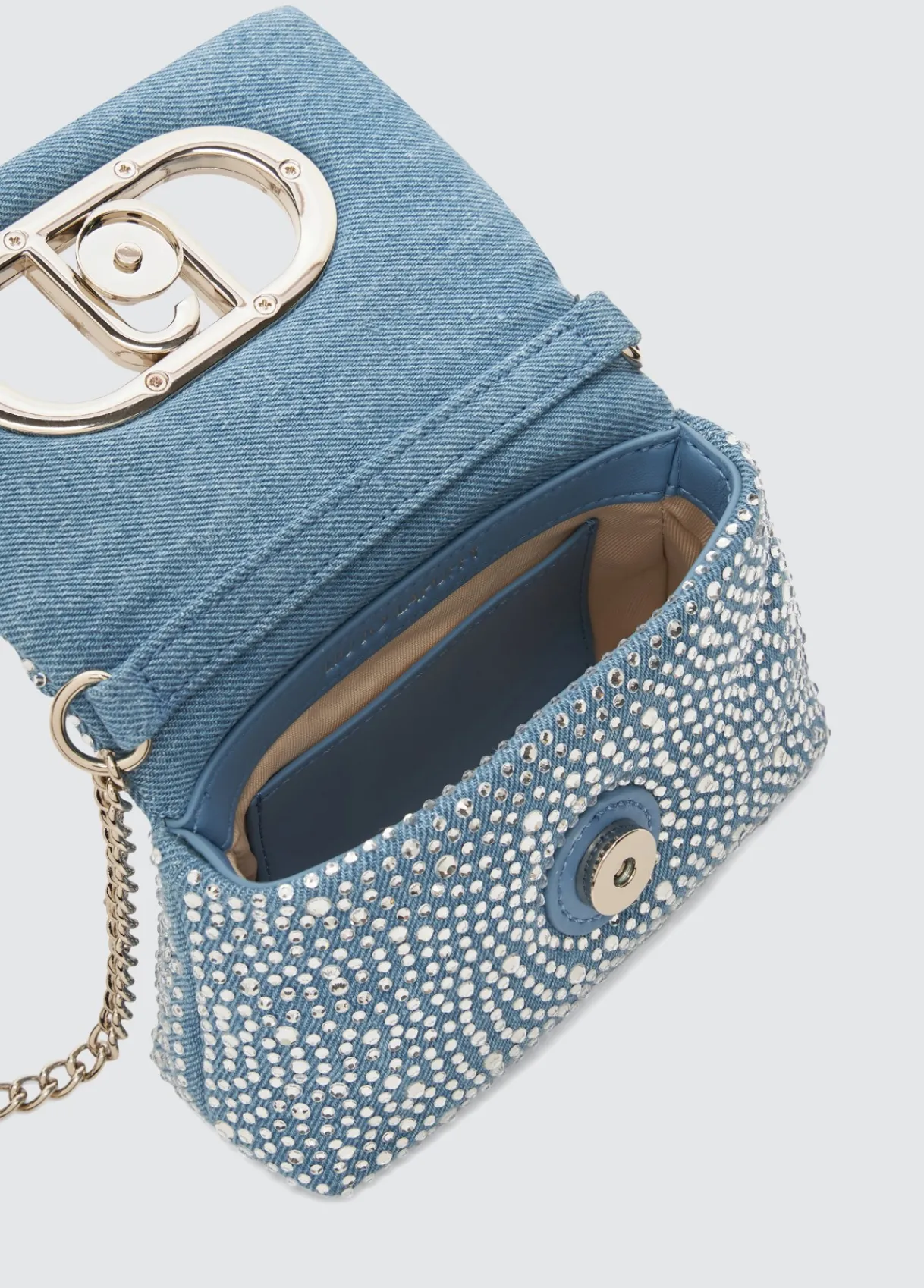Liu Jo Sac format mini LaPuffy en denim|Femme Sac Bandoulière|Lapuffy