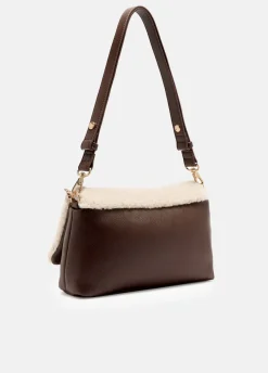 Liu Jo Sac format moyen LaPuffy en tissu polaire Teddy|Femme Sac Bandoulière