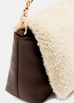 Liu Jo Sac format moyen LaPuffy en tissu polaire Teddy|Femme Sac Bandoulière