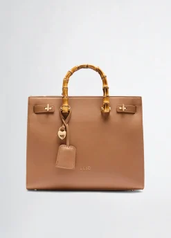 Liu Jo Sac grand format avec poignées effet bambou|Femme Sac À Main
