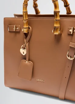 Liu Jo Sac grand format avec poignées effet bambou|Femme Sac À Main