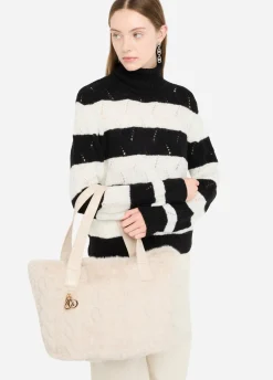 Liu Jo Sac hobo grand format en imitation fourrure|Femme Sac À Main