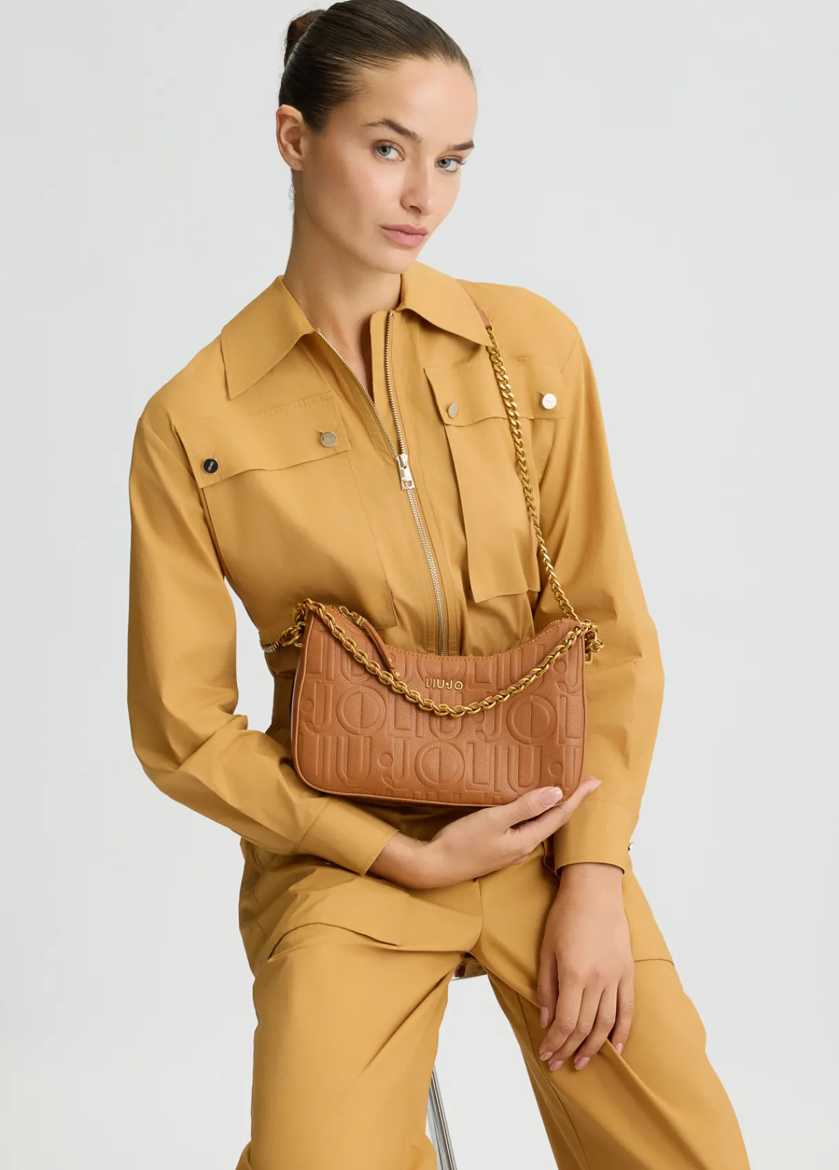 Liu Jo Sac hobo petit format avec logo|Femme Sac Porté Épaule