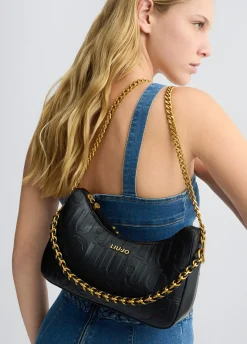 Liu Jo Sac hobo petit format avec logo|Femme Sac Porté Épaule