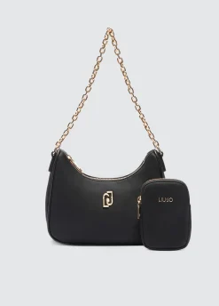 Liu Jo Sac hobo petit format avec charm|Femme Sac Porté Épaule|Sac À Main