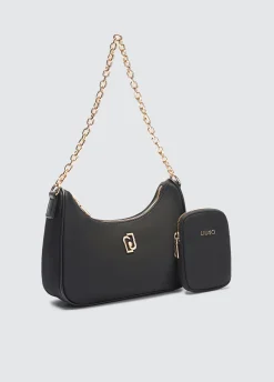 Liu Jo Sac hobo petit format avec charm|Femme Sac Porté Épaule|Sac À Main
