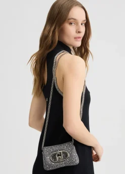 Liu Jo Sac LaPuffy format mini avec strass|Femme Sac Bandoulière|Lapuffy