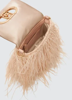 Liu Jo Sac petit format LaPuffy avec plumes|Femme Sac Bandoulière|Lapuffy