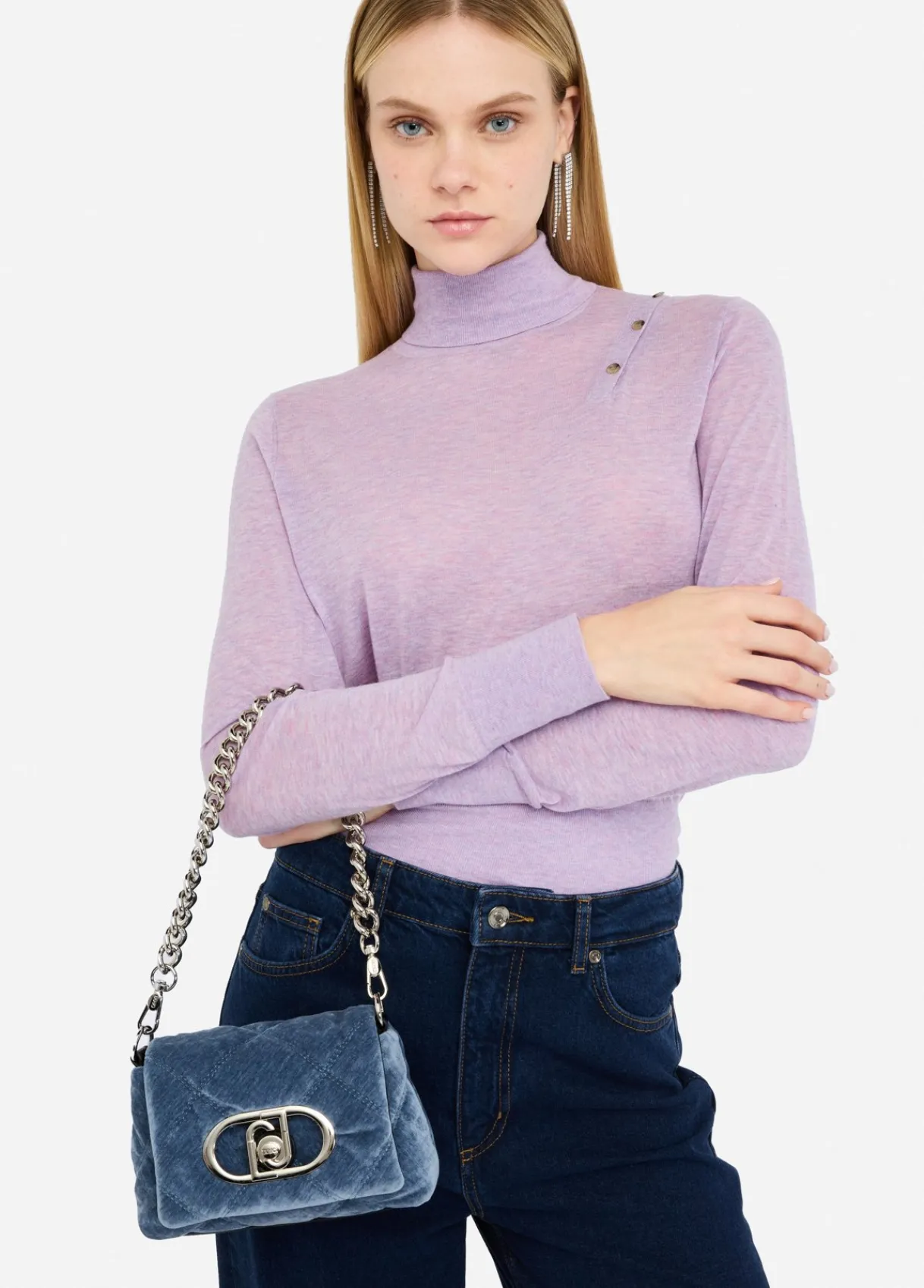 Liu Jo Sac petit format LaPuffy en velours|Femme Sac Bandoulière