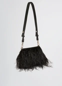 Liu Jo Sac petit format LaPuffy avec plumes|Femme Sac Bandoulière|Lapuffy