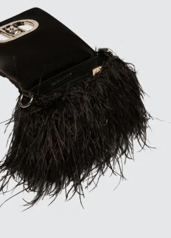Liu Jo Sac petit format LaPuffy avec plumes|Femme Sac Bandoulière|Lapuffy