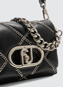 Liu Jo Sac petit format LaPuffy avec chaînes|Femme Sac Bandoulière|Lapuffy